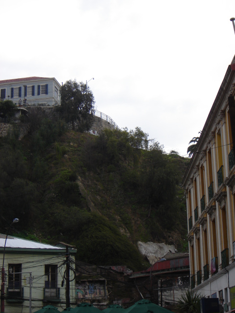 Restos del plano inclinado del ascensor Esmeralda