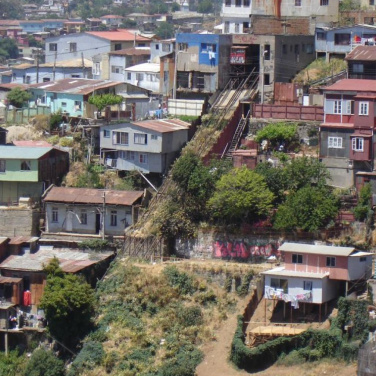 Vista hacia el ascensor