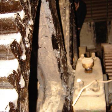 Ascensor La Cruz, Sala de Maquina, detalle