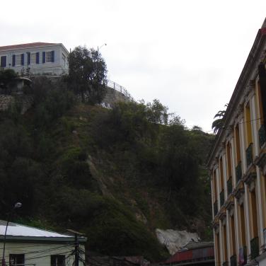 Restos del plano inclinado del ascensor Esmeralda