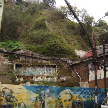 Antiguo plano inclinado ascensor Esmeralda