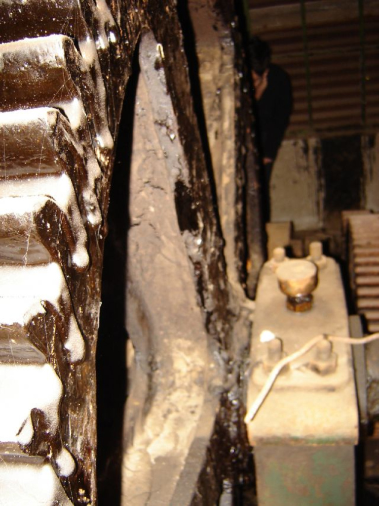 Ascensor La Cruz, Sala de Maquina, detalle